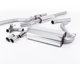 Milltek Resonated Catback Exhaust System BMW F32 428i Coupe Automatic 2014-2018
