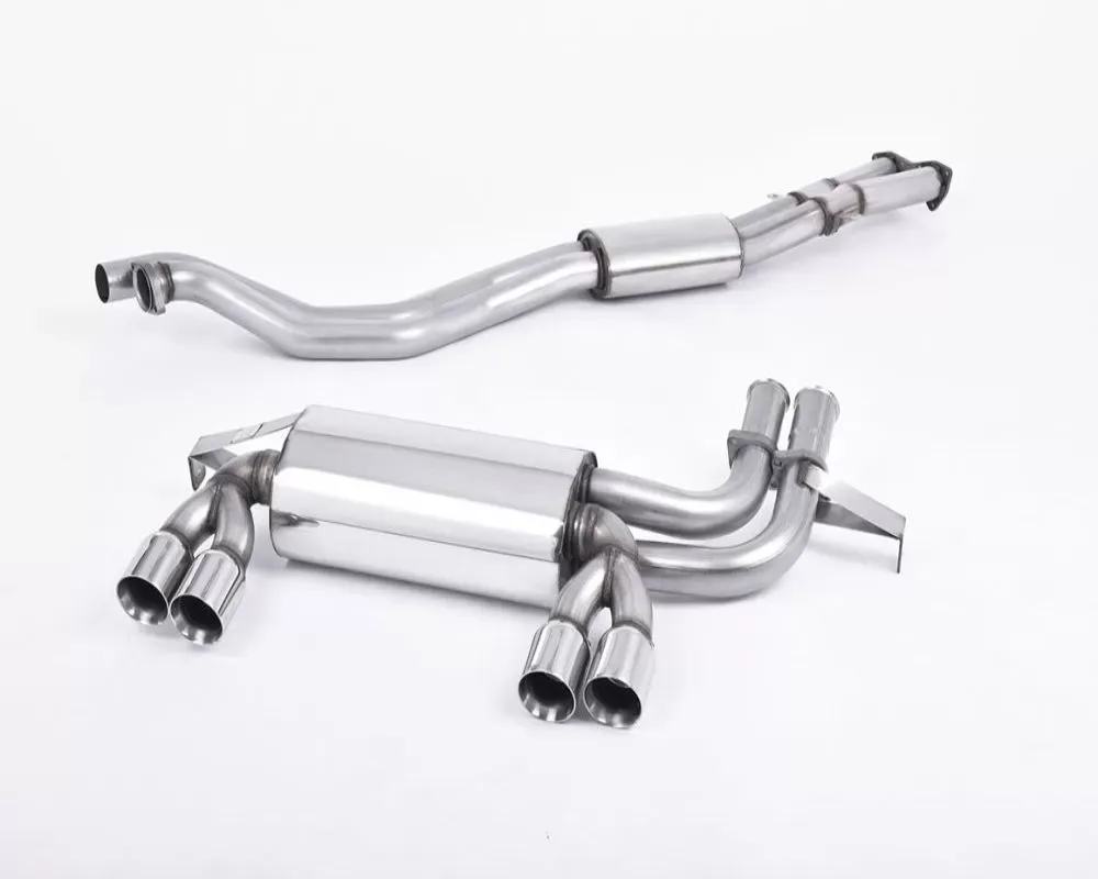 Milltek 2.37 inch Catback Exhaust System w/Quad 80mm Special Style Tips BMW M3 E46 3.2 Cabriolet 2001-2006 - SSXBM462