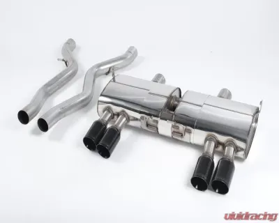 Milltek 2.76 inch Catback Exhaust System w/Ceramic Black Quad 80mm Style Tips BMW M3 E92 4.0 V8 2008-2013 - SSXBM941