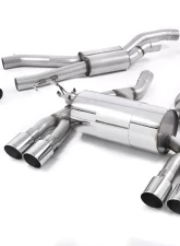 Milltek 2.76 inch Race Catback Exhaust System w/90mm Polished GT90 Style Tips BMW M3 F80 2015-2019                                     - SSXBM995 - Image 2