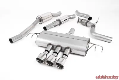Milltek Resonated Catback Exhaust System Honda Civic Type R FK8 2.0 i-VTEC 2016-2020 - SSXHO240