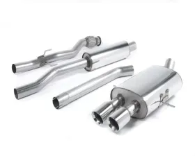 Milltek Catback Resonated Twin Oval Tips Set Mini Cooper S MK2 1.6L Turbo 2006-2013