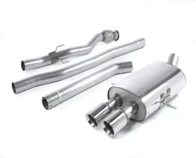 Milltek Catback Non-Resonated Twin Oval Tips Set Mini Cooper S MK2 1.6L Turbo 2006-2013