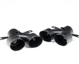 Milltek Quad Outlet Trims - Cerakote Black Mercedes A-Class A35 AMG 2.0 Turbo (W177 Hatch Only) 2019-2021