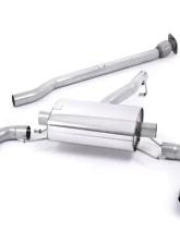 Milltek 2.50 inch Secondary Catback Exhaust System Non Resonated w/Brushed Titanium Dual GT115 Style Tips Toyota GT-86 2013-2015                                     - SSXSB034 - Image 5