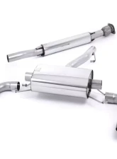 Milltek 2.50 inch Secondary Catback Exhaust System Resonated w/Brushed Titanium Dual GT115 Style Tips Subaru BRZ 2.0L 2013-2015                                     - SSXSB037 - Image 5