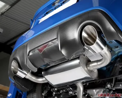Milltek 2.50 inch Secondary Catback Exhaust System Resonated w/Brushed Titanium Dual GT115 Style Tips Subaru BRZ 2.0L 2013-2015 - SSXSB037