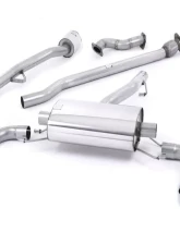 Milltek 2.50 inch Primary Catback Exhaust System Non Resonated w/Brushed Titanium Dual GT115 Style Tips Toyota GT-86 2013-2015                                     - SSXSB038 - Image 5
