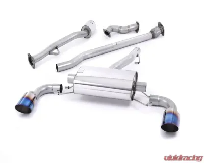 Milltek 2.50 inch Primary Catback Exhaust System Non Resonated w/Burnt Titanium Dual GT115 Style Tips Toyota GT-86 2013-2015 - SSXSB039