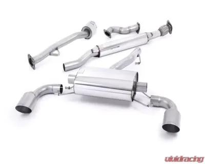 Milltek 2.50 inch Primary Catback Exhaust System Resonated w/Burnt Titanium Dual GT115 Style Tips Toyota GT-86 2013-2015 - SSXSB040