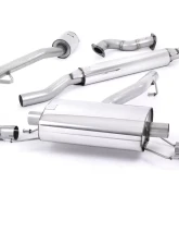 Milltek 2.50 inch Primary Catback Exhaust System Resonated w/Brushed Titanium Dual GT115 Style Tips Scion FRS 2.0L 2013-2015                                     - SSXSB041 - Image 5
