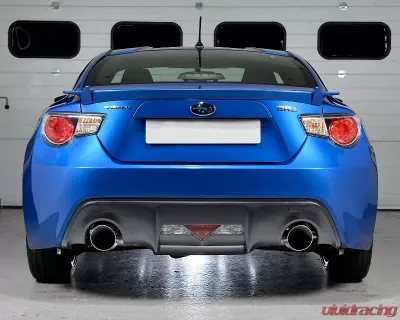 Milltek 2.50 inch Secondary Catback Exhaust System Non Resonated w/Ceramic Black Dual 115mm GT115B Style Tips Subaru BRZ 2.0L 2013-2015 - SSXSB042