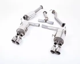 Milltek 3.00 inch Catback Exhaust System EC-Approved w/Polished Quad 100mm GT100 Style Tips Subaru Impreza STI 2015-2021