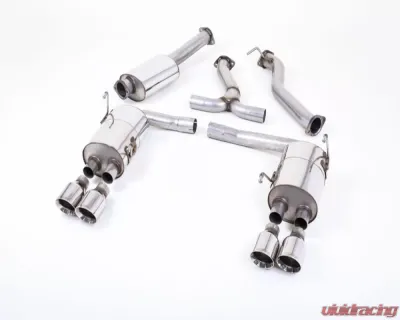 Milltek 3.00 inch Catback Exhaust System EC-Approved w/Polished Quad 100mm GT100 Style Tips Subaru Impreza STI 2015-2021 - SSXSB046