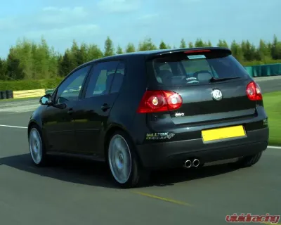 Milltek 3.00 inch Race Turbo Back Including Hi-Flow Sports Cat Resonated Cerakote Black Twin 80mm GT80 Style Tips Volkswagen Golf MK5 GTI 2.0T FSI 2005-2009 - SSXVW276