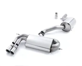 Milltek 3.00 inch Race Catback Exhaust System w/Resonated Cerakote Black Twin 80mm GT80 Style Tips Volkswagen Golf MK5 GTI 2.0T FSI 2005-2009