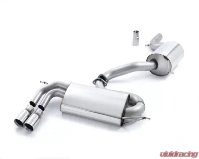 Milltek 3.00 inch Race Catback Exhaust System w/Resonated Cerakote Black Twin 80mm GT80 Style Tips Volkswagen Golf MK5 GTI 2.0T FSI 2005-2009 - SSXVW280