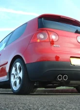 Milltek 3.00 inch Race Catback Exhaust System w/Resonated Cerakote Black Twin 80mm GT80 Style Tips Volkswagen Golf MK5 GTI 2.0T FSI 2005-2009                                     - SSXVW280 - Image 3