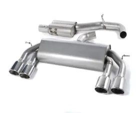 Milltek 3.00 inch Non Valved Race Catback Exhaust System Resonated w/Polished Oval Tips Volkswagen Golf R MK7 2.0 TSI 300PS 2015-2017