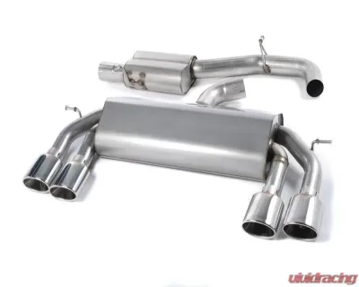 Milltek 3.00 inch Non Valved Race Catback Exhaust System Resonated w/Polished Oval Tips Volkswagen Golf R MK7 2.0 TSI 300PS 2015-2017 - SSXVW308