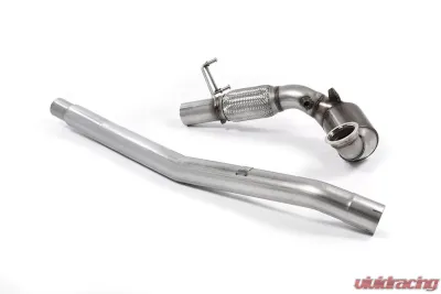 Milltek Large Bore Downpipe w/ Hi-Flow Sports Catalyst (For OE Cat-Back) Audi S3 2.0 TFSI quattro 3-Door 8V/8V.2 (Non-GPF Equipped Models Only) 2013-2018 - SSXVW350