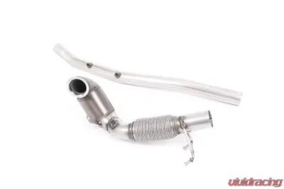 Milltek Large Bore Downpipe w/ HJS Hi-Flow Sports Catalyst (For Milltek Cat-Back) Audi S3 2.0 TFSI quattro 3-Door 8V.2 (GPF Equipped Models Only) 2019-2021 - SSXVW512