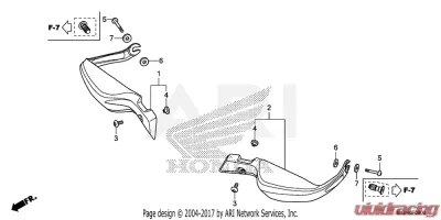Honda OEM Guard Right Knuckle CLEARANCE - 53180-MGH-640