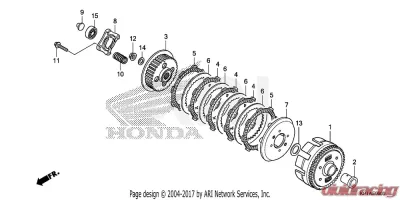 Honda CRF150F OEM Plate Clutch Pressure CLEARANCE - 22355-KRM-840