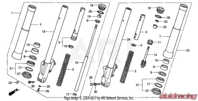 Honda VTX1800C 2002 OEM Collar Spring CLEARANCE - 51402-MCH-003