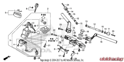 Honda CB500F 2013 OEM Switch Assembly Combination & Lock Msds CLEARANCE - 35100-MGZ-A02