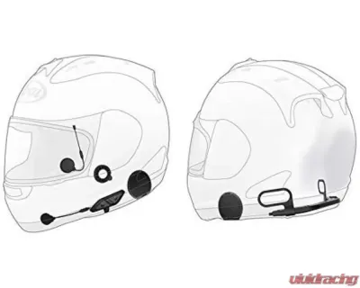 Sena 10U Bluetooth Communication System w/ Handlebar Remote For Arai FF Helmets - 10U-AR-11