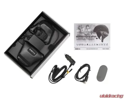 Sena SPH10H-FM w/ Built-In FM Tuner For Half Helmets - Single Pack - SPH10H-FM-01