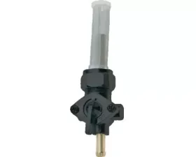 HardDrive Chrome Petcock Straight Spigot Black For Tank 13/16
