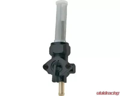 HardDrive Chrome Petcock Straight Spigot Black For Tank 13/16" Bungs 1975-Up - 11400
