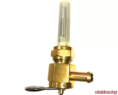 HardDrive Brass Petcock Round 22mm Left Side Position - 22680