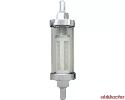 HardDrive See-Flow Fuel Filter 3-7/8"L  X  1-1/8"D - 1/4" Fuel Line - 03-0051A
