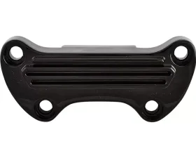 HardDrive Handlebar Clamp Finned With Skirt Black Harley Davidson 1973-Up