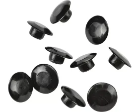 HardDrive Handlebar Clamp Plug Caps Black 10/PK