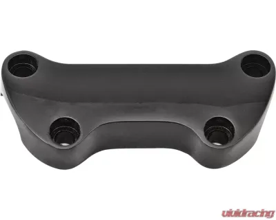HardDrive Handlebar Clamp Plain Without Skirt Black Harley Davidson 1973-Up - 03-0107-NUB