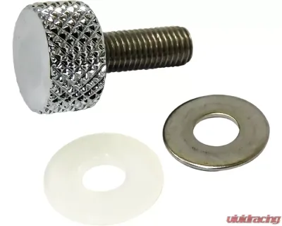 HardDrive Knurled Seat Knob 1/4"-28 Chrome - 05-318