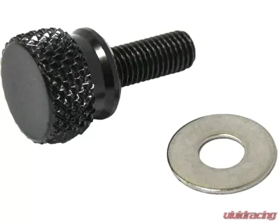 HardDrive Knurled Seat Knob 1/4"-28 Stepped Black - 05-319BK
