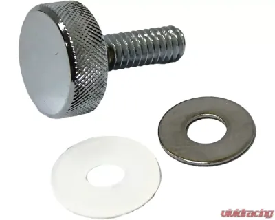 HardDrive Knurled Seat Knob 1/4"-20 Chrome - 05-330