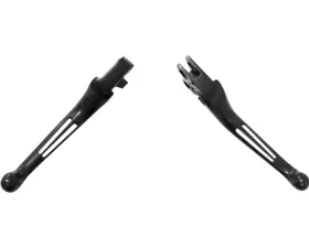 HardDrive Custom Lever 2-Slot Black Harley Davidson Big Twin 2007-Up