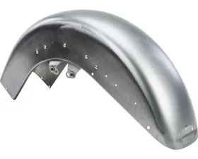 HardDrive Front Fender Tip Indent With Trim Holes Raw Steel Harley Davidson FLT 2014-Up
