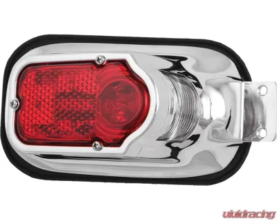 HardDrive Taillight Tombstone Stock Chrome OEM#:68003-47 Big Twin 1940-1054 - 12-0014