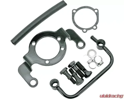 HardDrive Bracket/Breather Kit Black Harley Davidson Big Twin 1993-Up - 120238