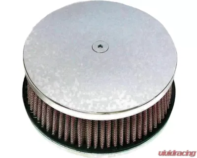 HardDrive Round Air Cleaner HP Classic Smooth Chrome 5-7/8" Harley Davidson 1988-Up - 120301