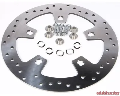 HardDrive Front Drilled Brake Rotor Stainless 11.8" Harley Davidson Touring 2014-Up - 144152
