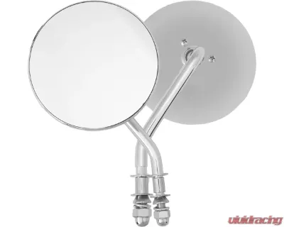 HardDrive Chrome 4" Round Mirror Left Side - 153082