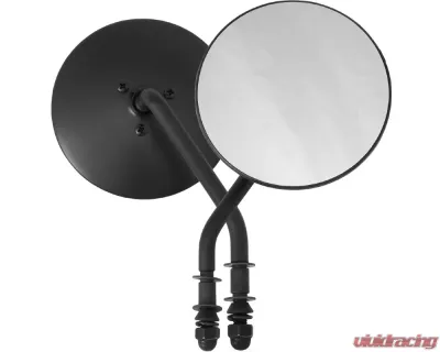 HardDrive Black 4" Round Mirror Right Side - 153084